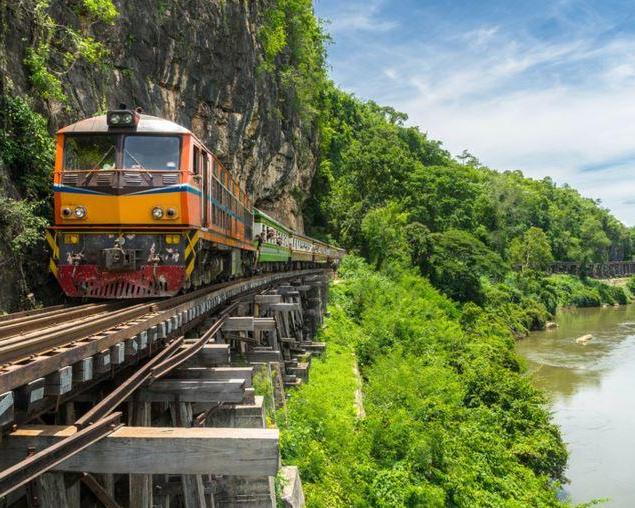Bangkok - Kanchanaburi via Railway Market, River Kwai Bridge and Pak Preak Pedestrian Walking Street (Private)