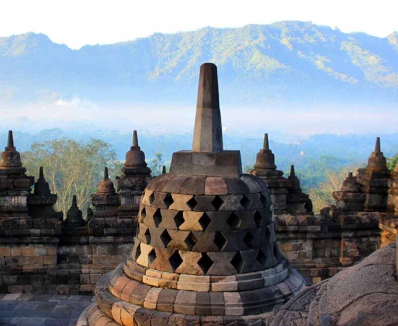 Borobudur Half Day Tour Climb to the Top of the Temple