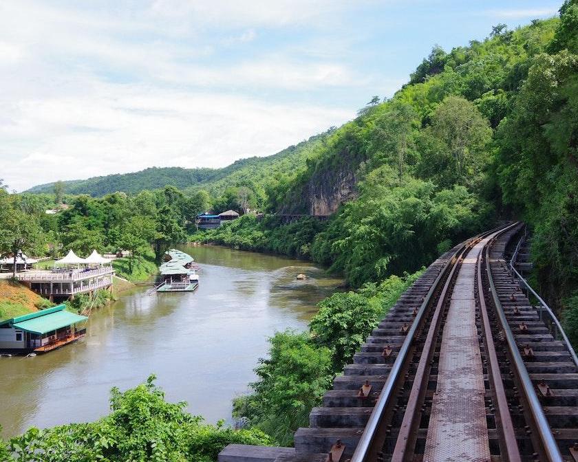 Bangkok - Kanchanaburi via Railway Market, Damnoen Saduak and River Kwai Bridge (Private)