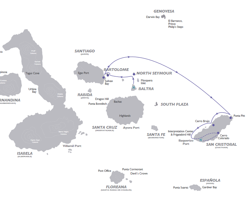 Expeditionskreuzfahrt Galapagos "Ost"