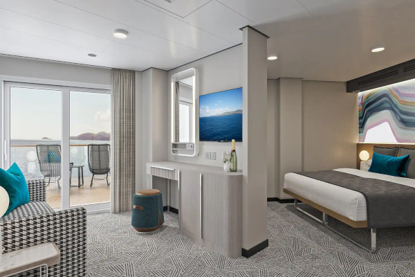 Camarote Club Suite con Balcón Grande en la Proa