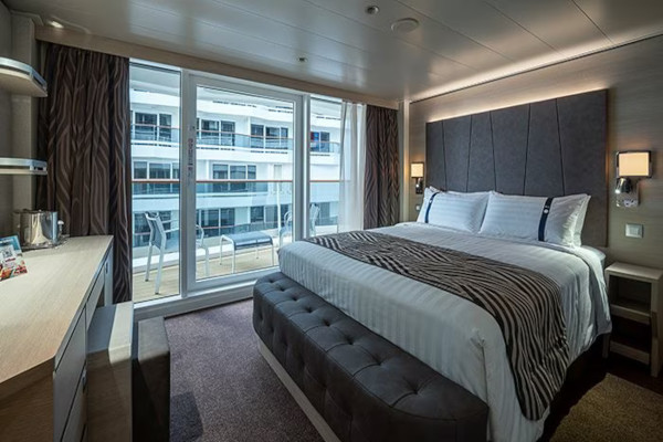 Camarote Balcón Deluxe Fantástica con vista Promenade y vista mar