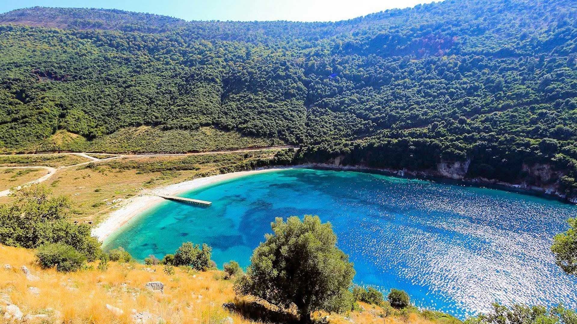 Kakome Beach Albania hidden Ionian bay