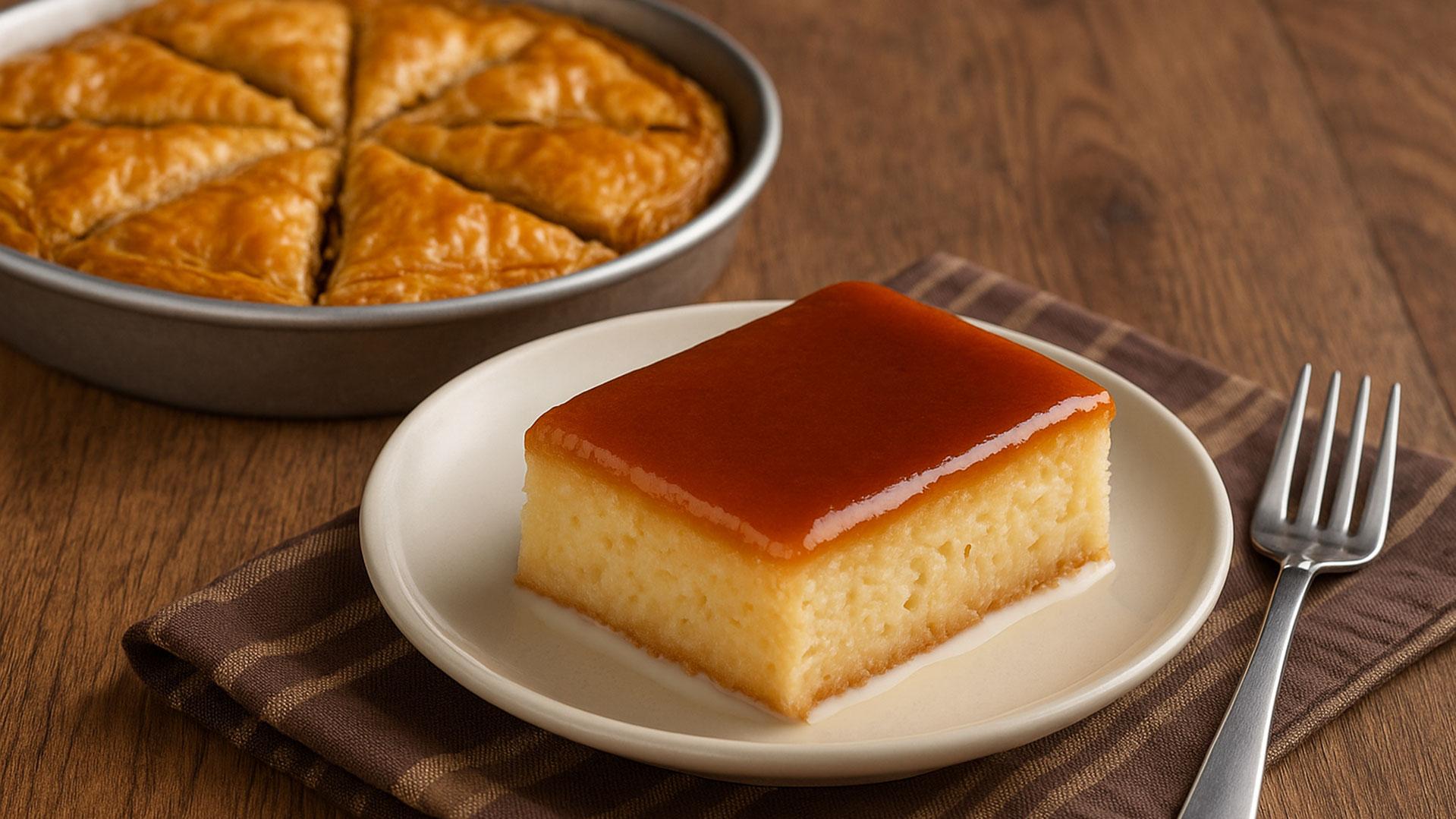 albanian baklava and trilece