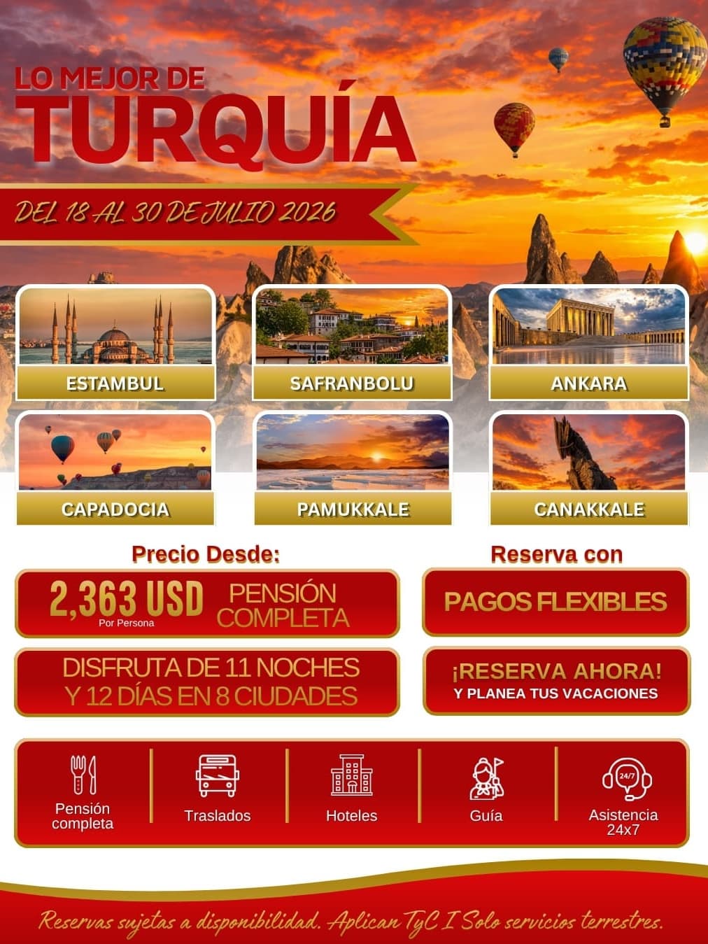 18 al 30 de julio 2026