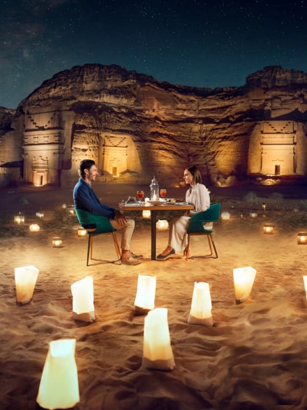 Un dîner sous une couverture d'un milliard d'étoiles