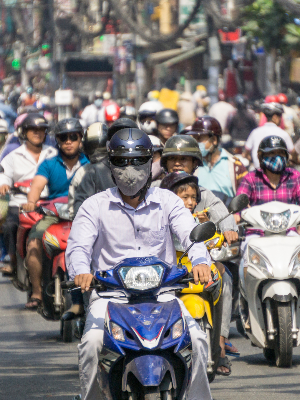 Hay más motos que personas