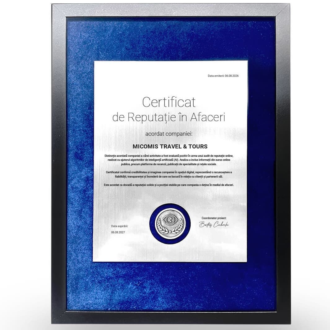 Certificat de Reputație în Afaceri