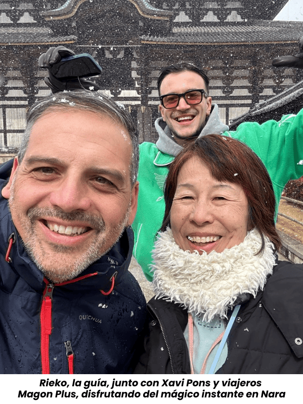 Magia en Nara: templos, ciervos… y nieve