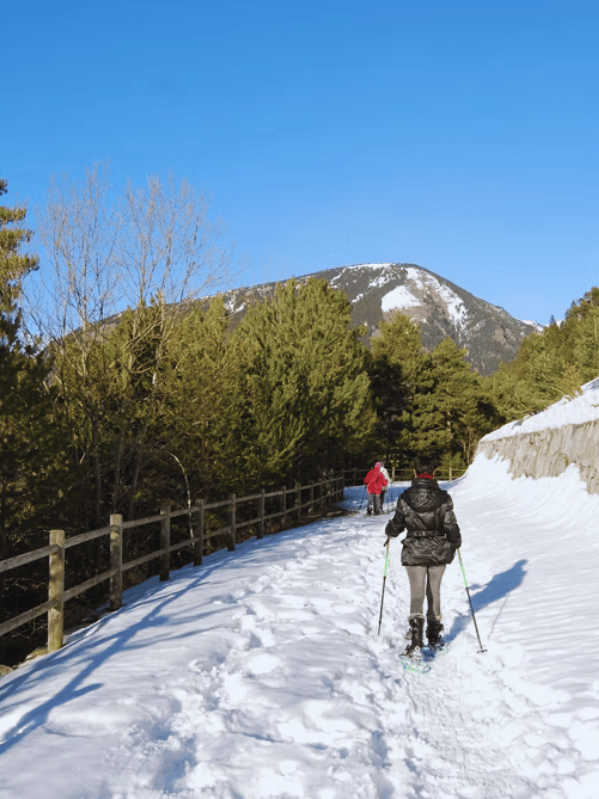 Puedes caminar por senderos nevados de cuento