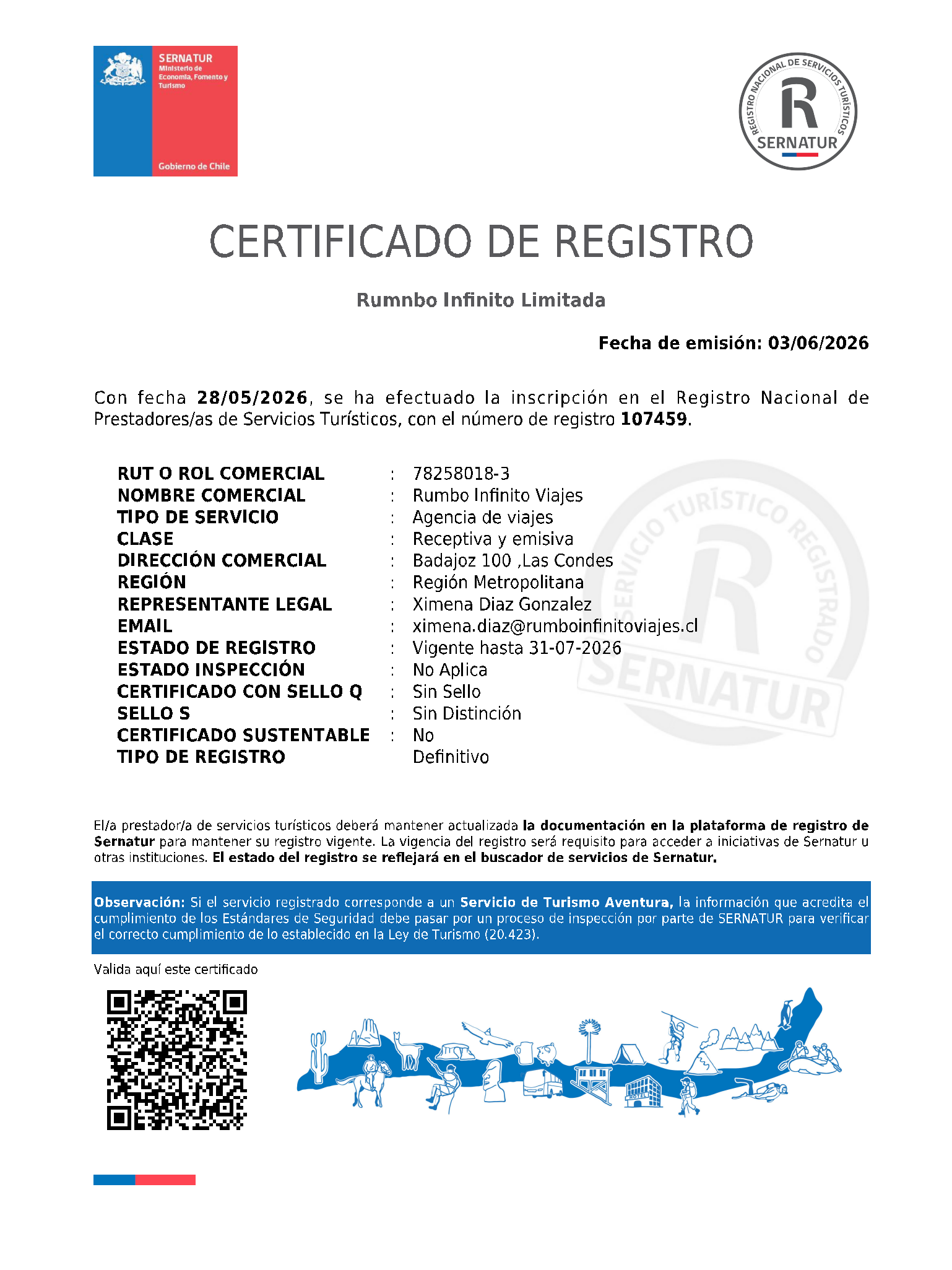 CERTIFICADO DE REGISTRO